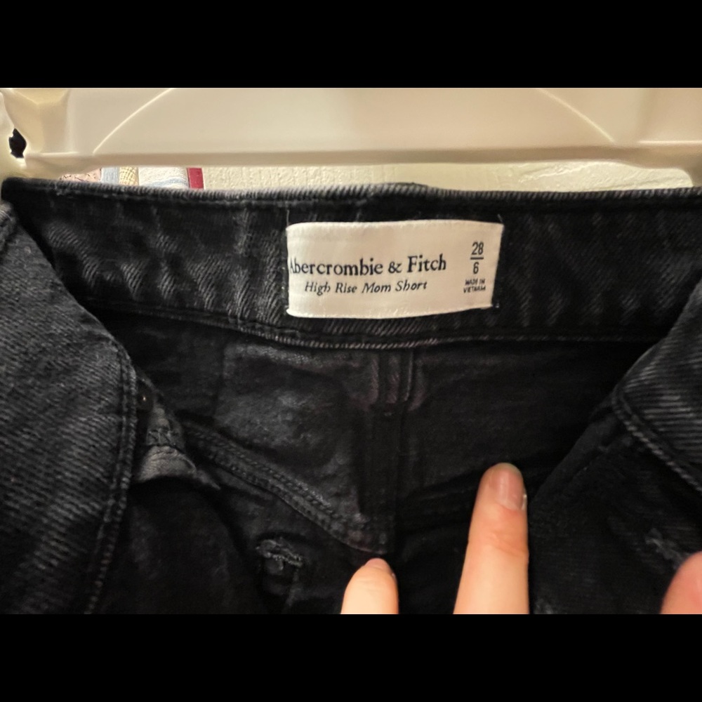 Abercrombie and Fitch- Black Jean shorts